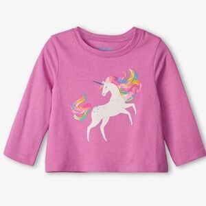 NWT - Hatley Boutique - Prancing Unicorn - Long Sleeve t-shirt - 18-24M
